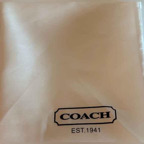 COACH Swing Pack Crossbody Pebbled Leather Bag Turn Lock Dusty Authenticated - Picture 15 of 16